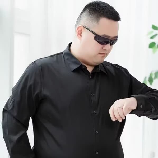 黒シャツ プレミアムビジネスドレスシャツ