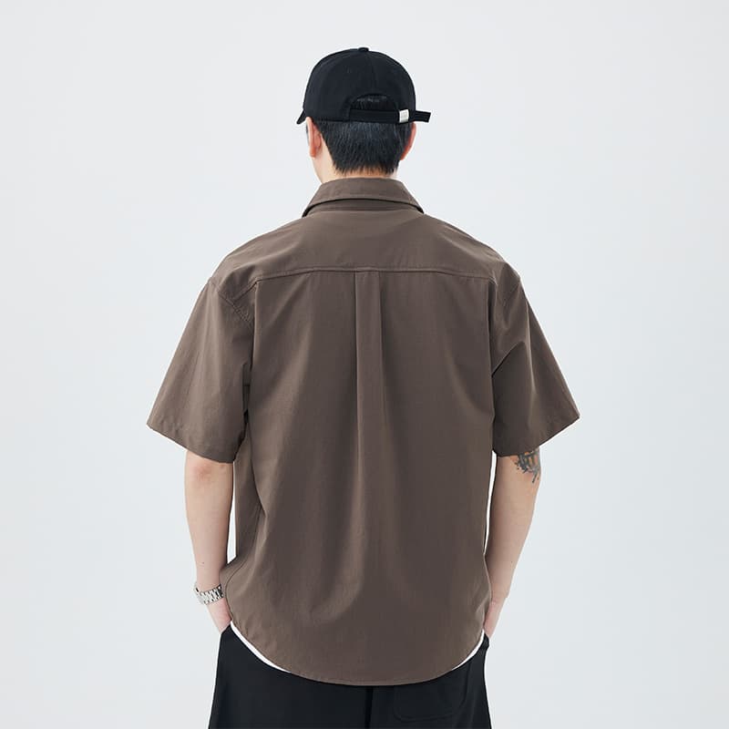 黒シャツ カジュアル ミリタリー ワークシャツ