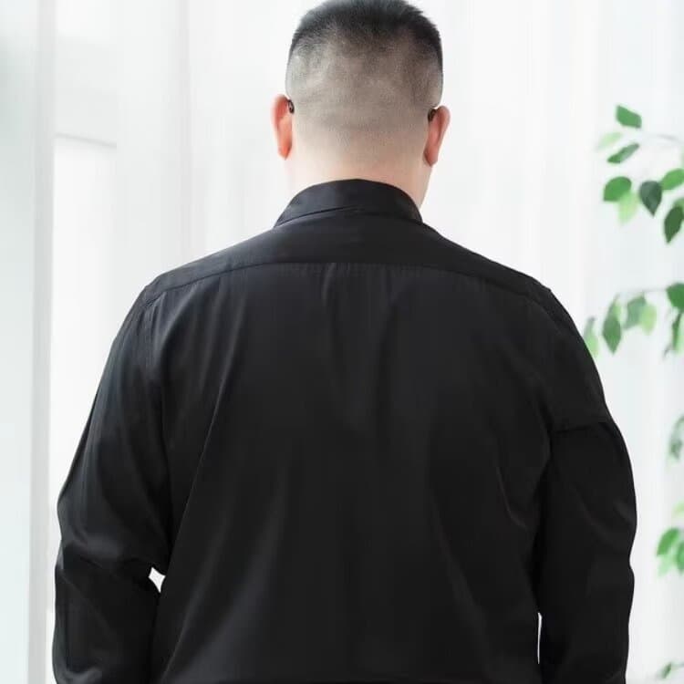 黒シャツ プレミアムビジネスドレスシャツ
