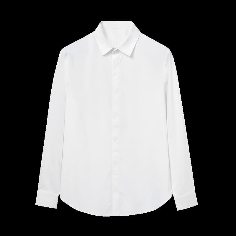 黒シャツ ゆったりシルエットドレスシャツ